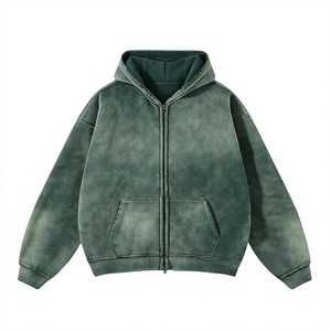 Servizio Completo ODM OEM: Felpa con Cappuccio in Cotone Lavato all'Acido per Uomo, Abbigliamento Streetwear per Acquirenti Globali - Product Image 2