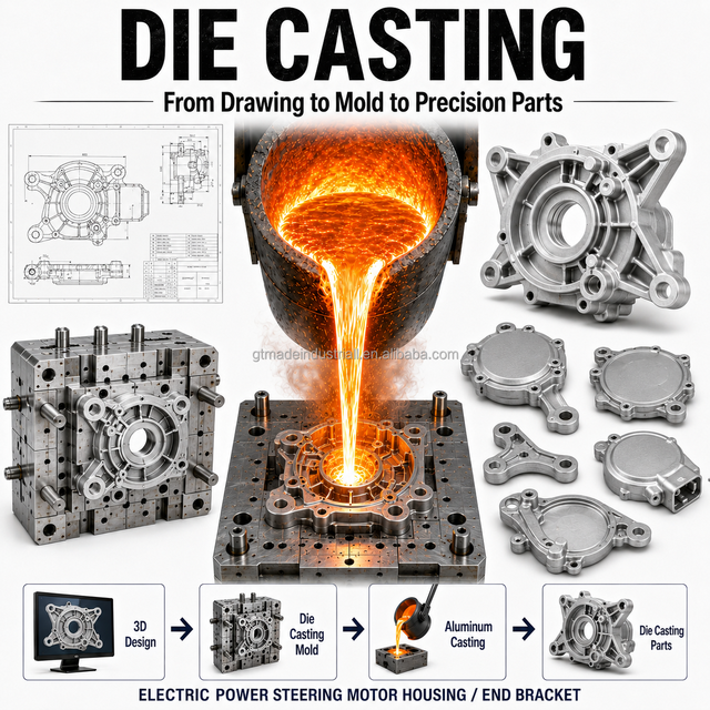 Custom Precision OEM Aluminum Zinc Alloy Die Casting Machinery Parts From Guangdong