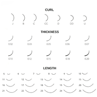Ensemble de 9 paires de cils volumineux et vaporeux personnalisés, aspect naturel, faux cils en vison, cils artificiels