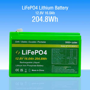 Новый продукт, 12 В, 16Ah, батарея LiFePO4 для электрического скутера, домашняя электростанция, портативная литий-фосфатная батарея - Product Image 4