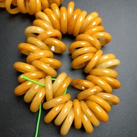 Vente flash - Bague en jade jaune feu - Pierre naturelle pour femmes