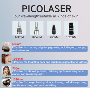 High Quality Portable 4 Heads Tattoo-removal Blackhead Removal Picosecond-laserings Machine with Cold Hammer - Product Image 4