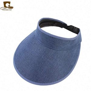 Chapeau de soleil unisexe en lin à large bord, couleur unie, pour l'été, la plage, la pêche, les fêtes, le golf et les activités de plein air, vente en gros à prix abordable - Product Image 5