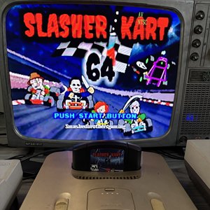 Cartouche de jeu NTSC anglaise Hack N64 SLASHER <span class=keywords><strong>Kart</strong></span> 64 pour carte de jeu N64 - Product Image 3