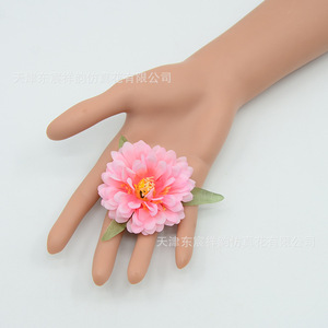 Fleurs artificielles de pivoine Dongchen Crafts, 7 cm, base en soie, pour coiffure Hanfu, décorations de mariage - Product Image 2