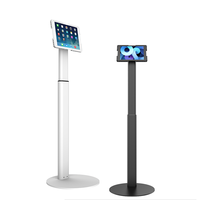 Support de tablette universel en métal rotatif à 360 degrés avec gestion intégrée des câbles et hauteur réglable