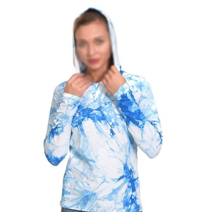 Custom Large Long Sleeve <b>Spf</b> Upf 50 Uv Sun protection Tshirts Womans Sport Fishing Clothes Fishing Wear - Product Image 2