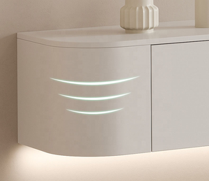 Fornecedor Chinês de Rack de <span class=keywords><strong>TV</strong></span> Suspenso para Sala de Estar com Luz <span class=keywords><strong>LED</strong></span> Gabinete de <span class=keywords><strong>TV</strong></span> Moderno Branco - Product Image 4