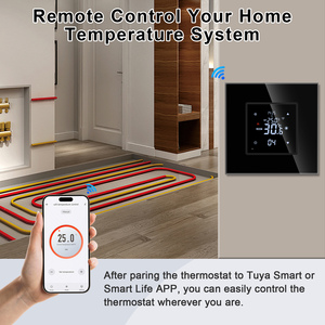 Умный Wi-Fi термостат Tuya Smart Life с сенсорным ЖК-дисплеем, контроллер температуры с функцией таймера для дома и отеля - Product Image 2