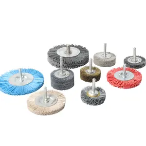 High Quality Professional Wheel Brush With Fixed Shank For Polishing Steel Wire Material