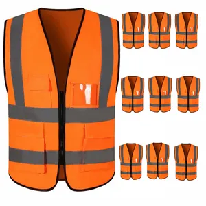 High Visibility Security Motorcycle Reflective Safety Vest Safe Working Clothes Sanitation Workers Clothes For Road Construction