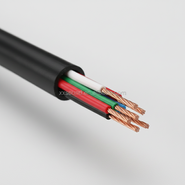 Professional Indoor Twisted Pair TRS Connector 6 Core Pristine Hifi Speaker Wire Cable XTSC-D