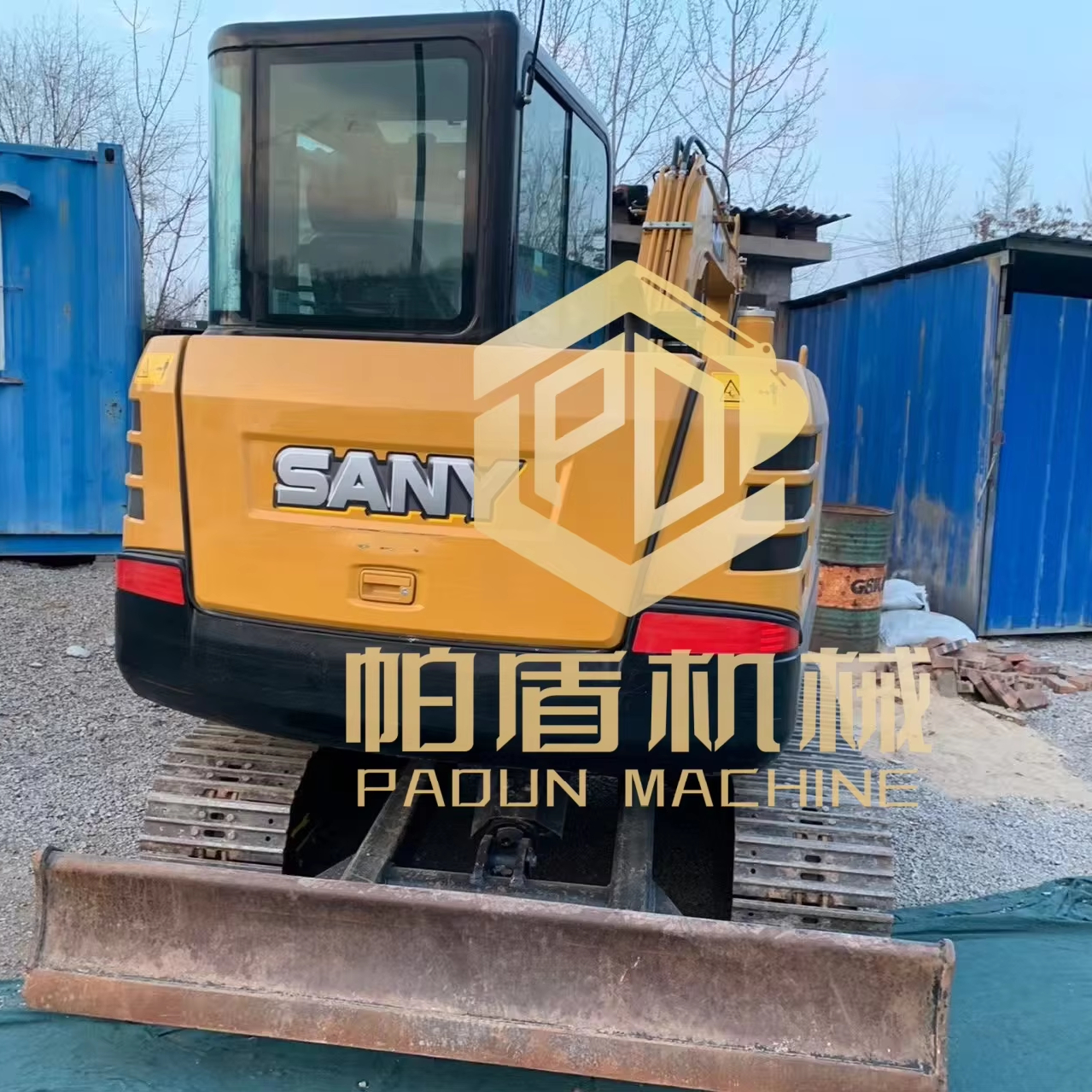 Землеройная Лопата SY55C Mini Digger, Sany 55 5-тонный гусеничный Escavador с резиновой цепью