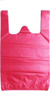 Camisetas de plástico reutilizables y desechables Bolsas de la compra de comestibles para supermercados para llevar alimentos Bebidas para uso en restaurantes - Product Image 5