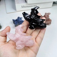 Balai de sorcière en cristal gravé et sculpté, artisanat de collection Feng Shui, imprimé UV, décoration ronde, cadeau de vacances, CrystalHola Décor
