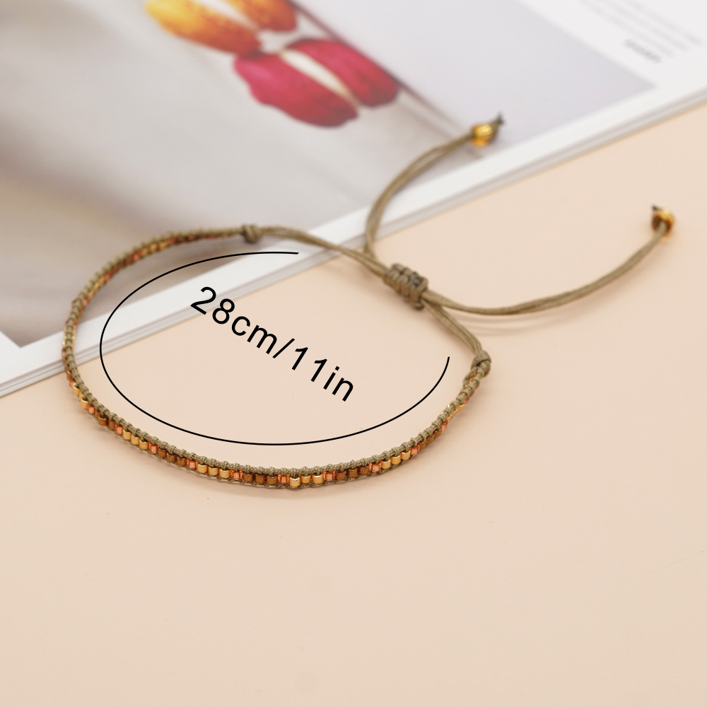 boho braided charm braclet