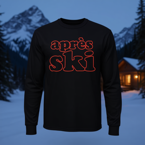 Maglietta a Maniche Lunghe Apres Ski Stile Retrò Abbigliamento per Sport Invernali - Product Image 3