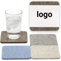Lot de sous-verres en feutre gris, design moderne, écologiques, lavables et durables, pour sublimation - Vente en gros à prix réduit