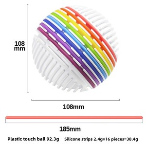 Montessori scheda di attività sensoriale educativo Silicone Finger Ball giocattolo per i bambini con ADHD <span class=keywords><strong>e</strong></span> <span class=keywords><strong>autismo</strong></span> - Product Image 5