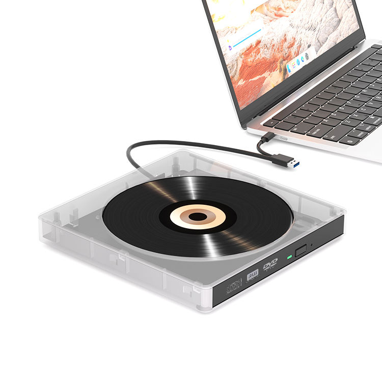 USB External DVD Burner DVDRW Laptop Mobile External Read CD/DVD Disc Player DVD8x/Cd24x Speed 4MB Cache