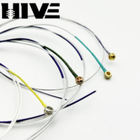 HIVE Cordes de Violon 135B de Haute Qualité en Nylon Argent Pur Moyen, Son Chaud, Lumineux et Équilibré, Noyau Synthétique, pour Violon 4/4