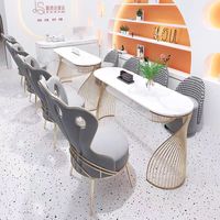 YS-0709N YUANSEN Moderner Luxuriöser Umweltfreundlicher Pflegeleichter Holz-Nagelstudio-Tisch mit Anpassbarer Farbe und Größe für Schlafzimmer und Wohnzimmer