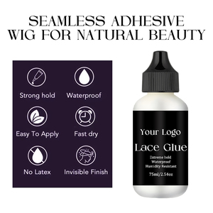 Pegamento para Pelucas de Encaje de 75 ml, Resistente al Agua, Fijación Fuerte, Logotipo Personalizado, Adhesivo para Pelucas de Encaje de Fijación Extrema - Product Image 6