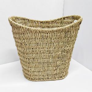 Panier de rangement Bobai rectangulaire en paille tressée couleur naturelle, organisateur de décoration intérieure RD233060 - Product Image 1