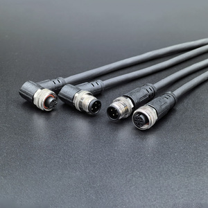 Câble blindé M12 avec connecteur capteur mâle/femelle <span class=keywords><strong>2</strong></span>, 3, 4, 5, 6, 8, 12, 17 broches - Product Image 1
