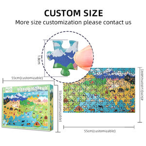 ÉCHANTILLON GRATUIT <span class=keywords><strong>Puzzle</strong></span> personnalisé <span class=keywords><strong>1000</strong></span> pièces Animaux de dessin animé en carton pour tout-petits - Product Image 3