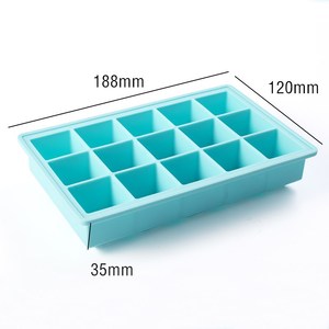 Moule à glace en silicone réutilisable en gros, haute flexibilité, démoulage facile, sans BPA, qualité alimentaire, grande capacité, compatible congélateur, pour cuisine - Product Image 6