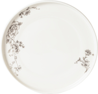Service de table en porcelaine fine de 26 pièces avec motif décoratif, compatible lave-vaisselle, pour 6 personnes