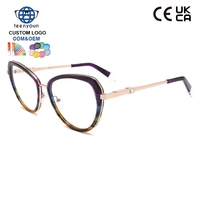 Monturas Ópticas de Acetato y Metal para Mujer, Marca Teenyoun, Especiales para Prescripción Óptica