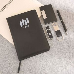 Set de Regalo de Cuaderno A5 de Cuero PU, Libreta de Negocios Personalizada con Memoria USB y Llavero - Regalos Corporativos Premium con Impresión Digital - Product Image 2