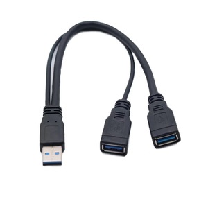 สายต่อขยาย USB 3.0 ชาย-หญิง 1 ต่อ 2 สำหรับถ่ายโอนข้อมูลและชาร์จ พร้อมหัวต่อคอมพิวเตอร์ - Product Image 1