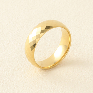 Trang Sức YK Nhẫn Vonfram Vàng Bóng Sáng Bóng Thiết Kế Mới Được Đánh Bóng Cao - Product Image 3