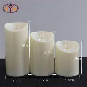 Xinyuanxing giá tốt handmade không khung côn điều khiển từ xa màu đỏ trắng LED Nến điện tử - Product Image 3