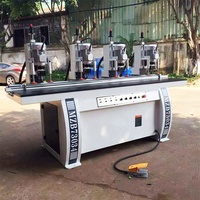 Mini perceuse de charnière à quatre têtes, Machine de forage de charnière pour le travail du bois