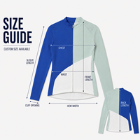 Maillot de cyclisme personnalisé pour femme à manches longues et fermeture éclair intégrale, avec blocs diagonaux contrastants, idéal pour les compétitions de cyclisme sur route