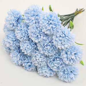 Ramo de <span class=keywords><strong>Flores</strong></span> <span class=keywords><strong>Artificiales</strong></span> de 10 Piezas - Arreglo Realista de Margaritas, Dalias y Crisantemos en Jarrón Blanco para Decoración del Hogar - Product Image 1