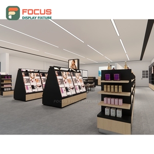 Custom Store Project Melamine Display Island Project Contractor Cosmetic Shop Design - Product Image 1
