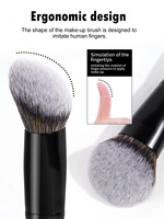 MAANGE Pinceaux de maquillage professionnels 3pcs Pinceau cosmétique de fond de teint Correcteur de marque privée Ensemble de pinceaux de maquillage en gros