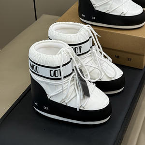 รองเท้าสกี รองเท้าหิมะ รองเท้ามูนบูท รองเท้าผู้หญิงกันน้ำ อุ่น รองเท้าสำหรับเล่นสกีและหิมะ บุขนนุ่ม รองเท้าสั้นเสริมส้น ดีไซน์น่ารักแปลกตา - Product Image 2