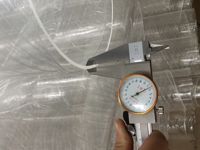 200mm Givré Acrylique Tube Led Pmma Tube Rond Acrylique Plexiglas Tuyau Transparent Bulle Tube