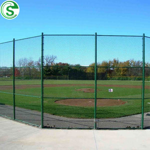 Panneau de clôture en treillis métallique galvanisé temporaire portable en gros, avec porte, pour l'extérieur, à trous en diamant, en fil de fer cyclone - Product Image 1