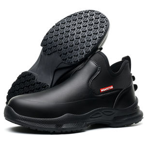 Zapatos de Chef JB926, Impermeables, Antideslizantes, de Goma, con Drenaje Rápido, Cuero Premium, Plantilla de Doble Capa de Alta Elasticidad para Cocina - Product Image 2