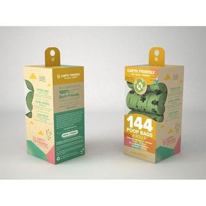 Sacs à déjections canines biodégradables verts parfumés, sans plastique, 20 microns, sans noyau, vente en gros du fabricant - Product Image 5