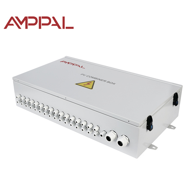 DC PV Combiner Box 12 in 12 Out IP65 Waterproof Solar PV DC 1000V MCB 32A Circuit Breaker Distribution Box