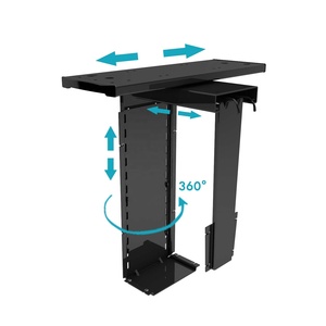 Unter desktop Höhe und Breite einstellbar 360 grad Swivel <span class=keywords><strong>cpu</strong></span> halter - Product Image 6