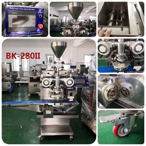 Tự động đôi màu đầy Cookie encrusting và hình thành máy ba màu Cookie/Mochi Maker sản xuất máy - Product Image 4